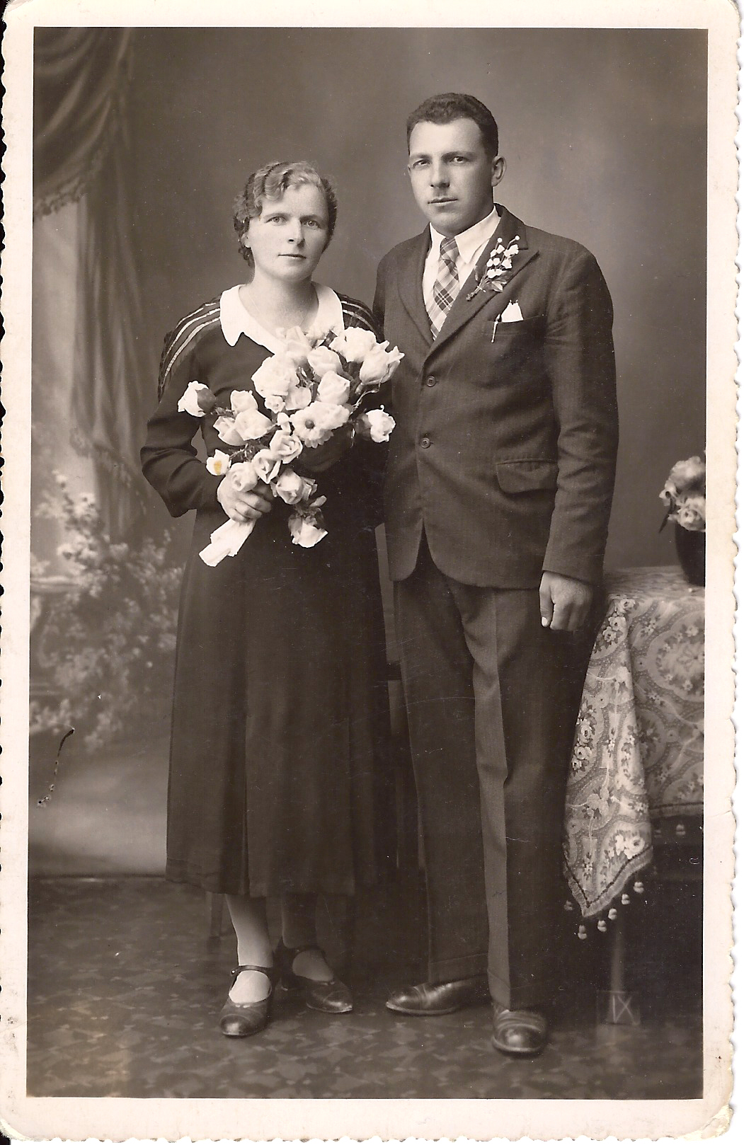 Fritz Pangretitsch und Rosa Kurre wedding_1938.jpg